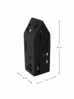 LED-Lichthaus Hygga aus Porzellan, H 20 cm