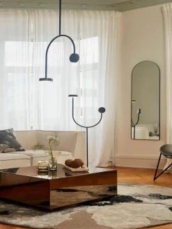 LED-Pendelleuchte Grasil aus Marmor