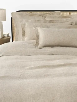 Leinen-Bettdeckenbezug Linna mit Stehsaum