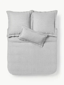 Leinen-Bettdeckenbezug Linna mit Stehsaum