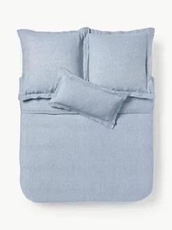 Leinen-Bettdeckenbezug Linna mit Stehsaum
