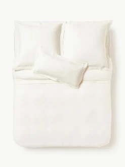 Leinen-Bettdeckenbezug Linna mit Stehsaum