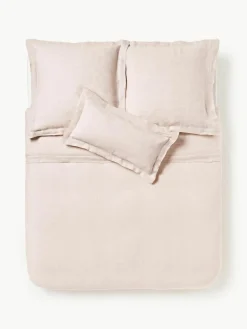 Leinen-Bettdeckenbezug Linna mit Stehsaum