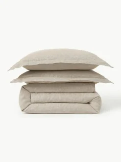 Leinen-Bettdeckenbezug Linna mit Stehsaum