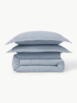 Leinen-Bettdeckenbezug Linna mit Stehsaum