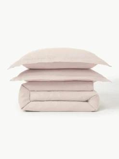 Leinen-Bettdeckenbezug Linna mit Stehsaum