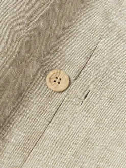 Leinen-Bettdeckenbezug Linna mit Stehsaum