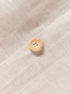 Leinen-Bettdeckenbezug Linna mit Stehsaum