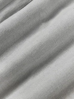 Leinen-Kissenhülle Darla mit Strukturmuster