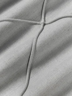 Leinen-Kissenhülle Darla mit Strukturmuster