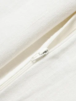 Leinen-Kissenhülle Luana mit Fransen