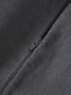 Leinen-Kissenhülle Luana mit Fransen