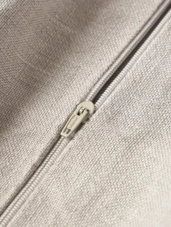 Leinen-Kissenhülle Luana mit Fransen