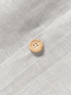 Leinen-Kopfkissenbezug Linna mit Stehsaum