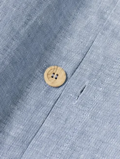 Leinen-Kopfkissenbezug Linna mit Stehsaum