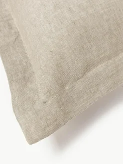 Leinen-Kopfkissenbezug Linna mit Stehsaum