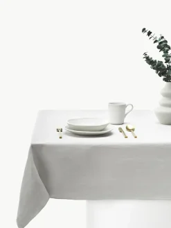 Leinen-Tischdecke Kennedy mit Umkettelung