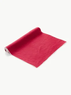 Leinen-Tischläufer Kennedy mit Umkettelung