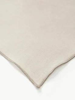 Leinen-Tischläufer Kennedy mit Umkettelung