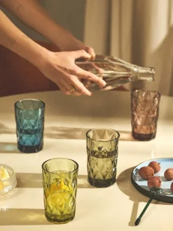 Longdrinkgläser Colorado mit Strukturmuster, 4er-Set