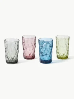 Longdrinkgläser Colorado mit Strukturmuster, 4er-Set