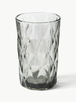 Longdrinkgläser Colorado mit Strukturmuster, 4 Stück