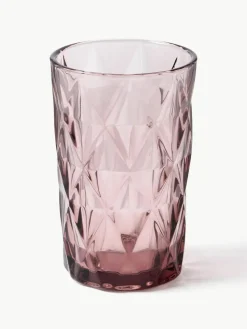 Longdrinkgläser Colorado mit Strukturmuster, 4er-Set