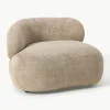Loungesessel Alba aus Teddy-Bouclé