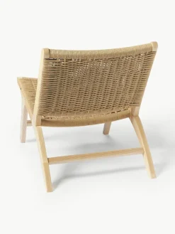 Loungesessel Ira mit Rattangeflecht aus Eschenholz
