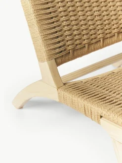 Loungesessel Ira mit Rattangeflecht aus Eschenholz