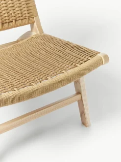 Loungesessel Ira mit Rattangeflecht aus Eschenholz