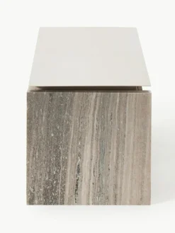 Lowboard Bruce aus Marmor und Metall