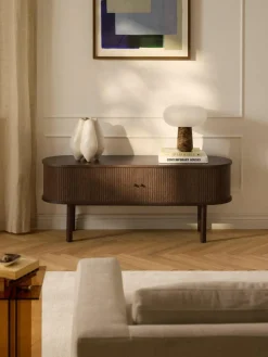 Lowboard Calary mit geriffelter Front