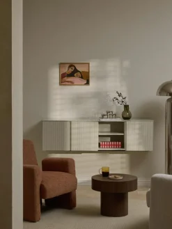 Lowboard Shea mit geriffelter Front