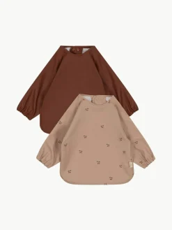 Lätzchen Cherry mit Ärmeln, 2er-Set