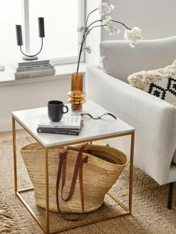 Marmor-Beistelltisch Alys