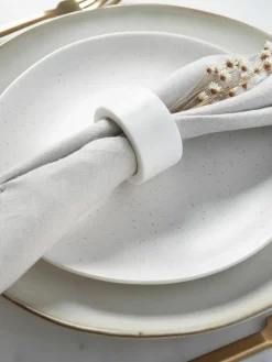 Marmor-Serviettenringe Agata, 4 Stück