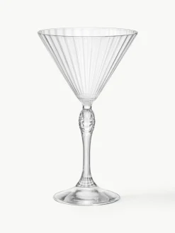 Martinigläser America's Cocktail mit Rillenstruktur, 4 Stück