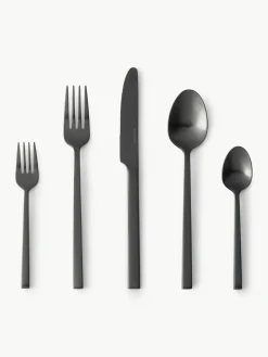 Matt gebürstetes Besteck-Set Shine, in verschiedenen Setgrößen