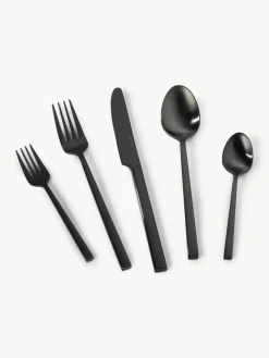 Matt gebürstetes Besteck-Set Shine, in verschiedenen Setgrößen