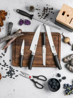 Messerblock Now aus Kautschukholz, 7er-Set