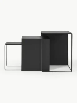 Metall-Beistelltische Cluster, 3er-Set