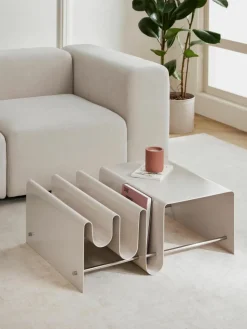 Metall-Couchtisch Julia mit Zeitschriftenablage