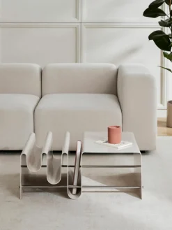 Metall-Couchtisch Julia mit Zeitschriftenablage