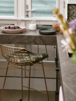 Metall-Thekenstühle Wire, 2 Stück