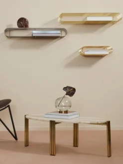 Metall-Wandregal Curva, B 40 cm