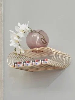 Metall-Wandregal Curva, B 40 cm