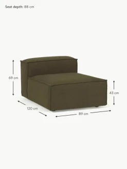 Mittelmodul Lennon aus Bouclé