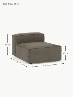 Mittelmodul Lennon aus Bouclé