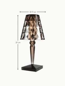 Mobile dimmbare LED-Tischlampe Battery, H 37 cm